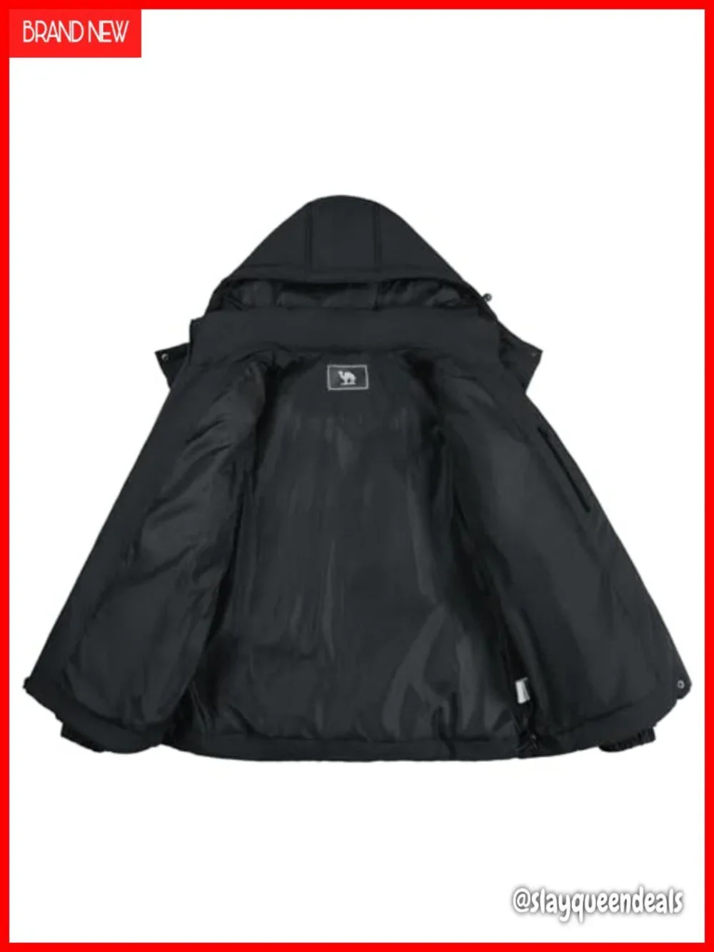 Women's Waterproof Puffer Jacket Winter Warm Hooded Down Jacket Outerwear with